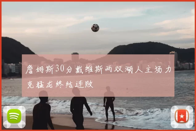 詹姆斯30分戴维斯两双湖人主场力克猛龙终结连败